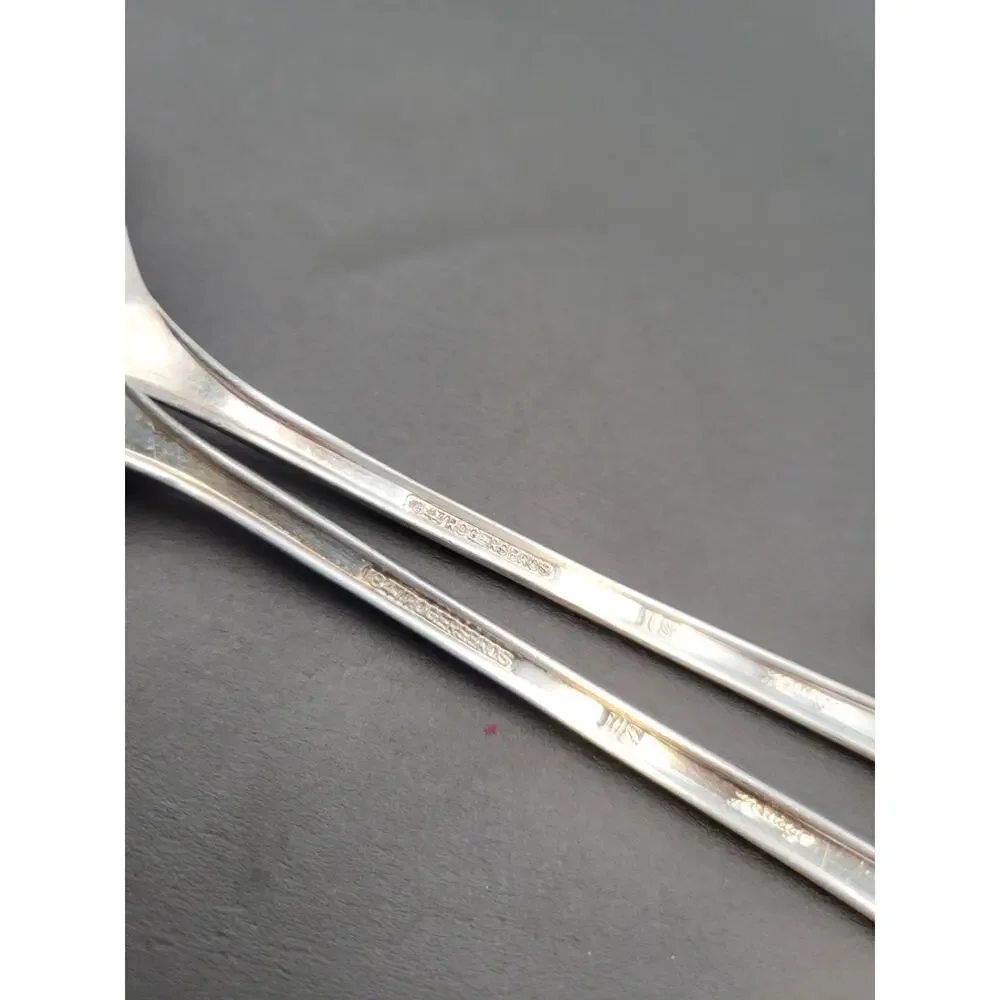 1847 IS Rogers Bros Silverware Set Of 2 HERITAGE Flatware Iced Spoon
